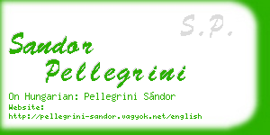 sandor pellegrini business card